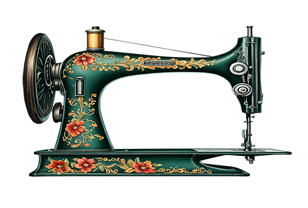 Green Vintage Sewing Machine